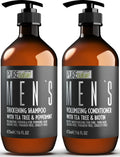 Mens Shampoo and Conditioner Set   Sulfate Free Strengthening and Thickening Formula for Fuller Hair   Helps with Thinning Hair   Formulated for Men   16 Fl Oz (Set of 2)