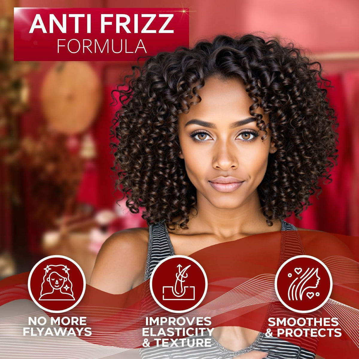 Leave in Conditioner for Curly Hair   Frizz Control for Women and Men   Restores Dry Damaged and Wavy Hair   Detangler Cream and Sulfate Free Anti Static Moisturizer Treatment with Shea Butter