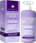 Glycolic Acid Body Wash   Exfoliating AHA Liquid Soap for Rough and Bumpy Skin   Gentle Exfoliant   Bump and Lump Eraser Formula   16 Fl Oz
